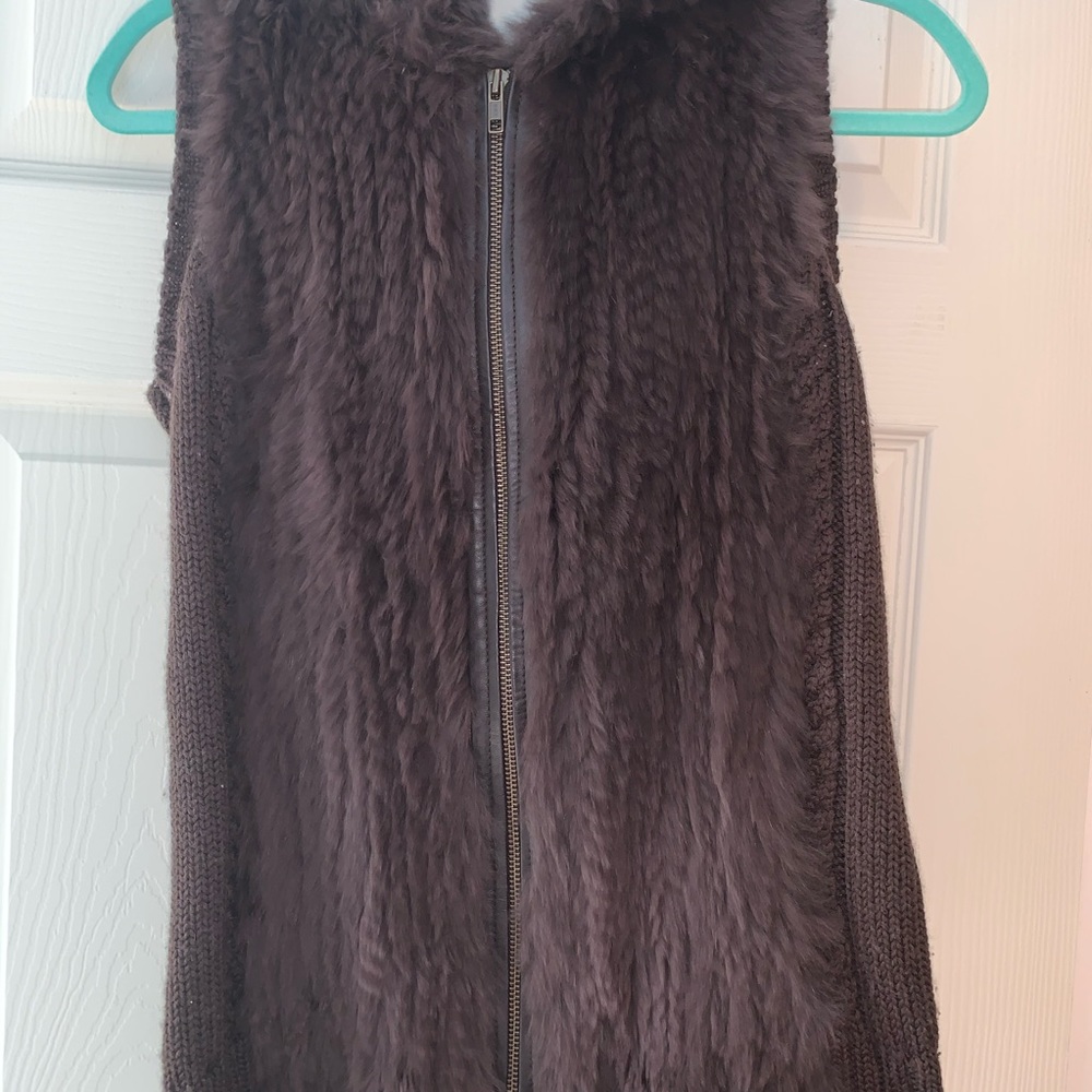 BCBG Max Azria Fur Vest